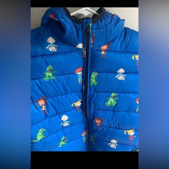 Nickelodeon RugRats Print Blue Puffer Jacket - Picture 3 of 3